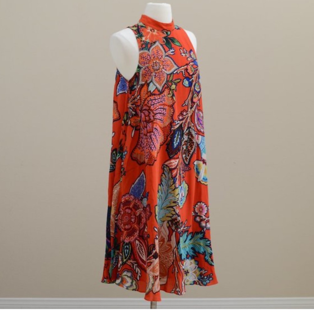 Anthropologie Maeve Larkhill Swing silk dress